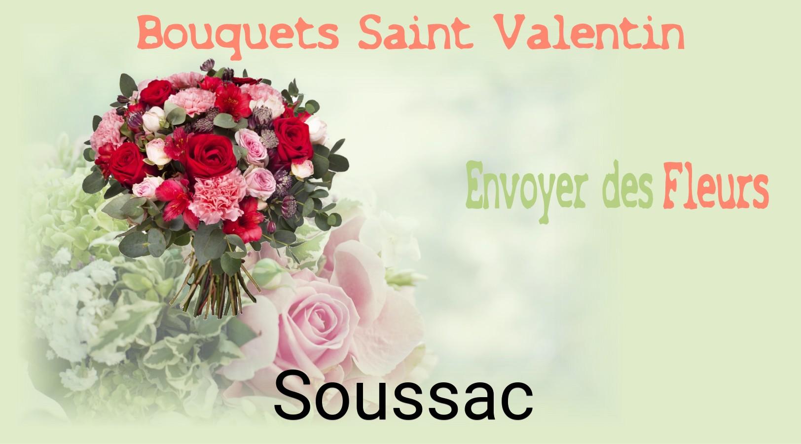 Roses de Saint-Valentin livrées à Soussac